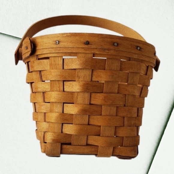 Longaberger Accents Vintage Longaberger Handwoven Basket Dated